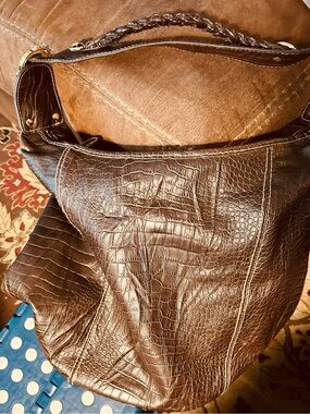 Textured Brown Women's Hobo Bag